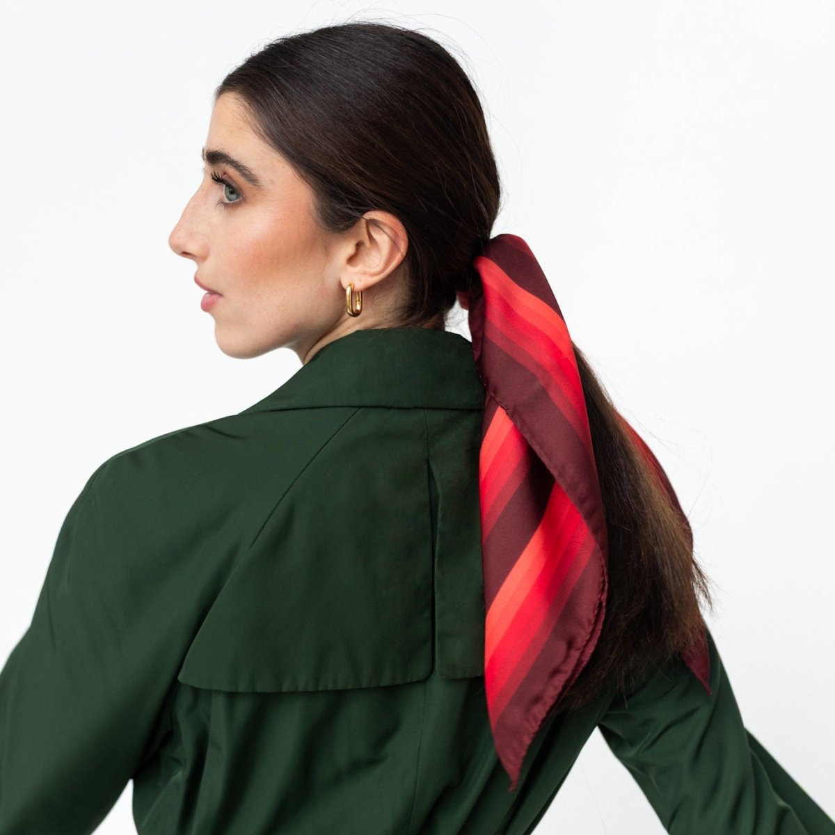 Seidentuch Geometrie | Rot 60cm - SOIYEE