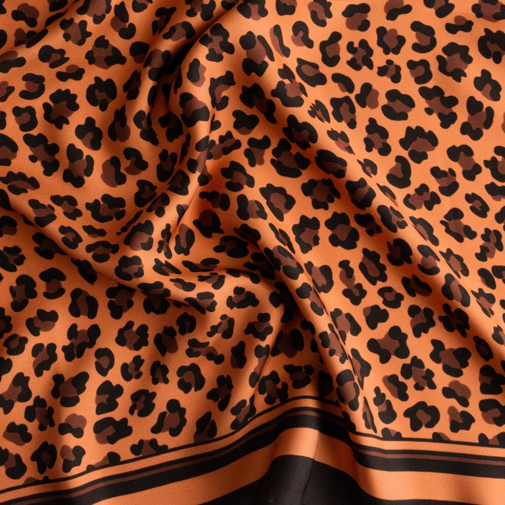 Seidentuch Leopard | Braun 60cm - SOIYEE