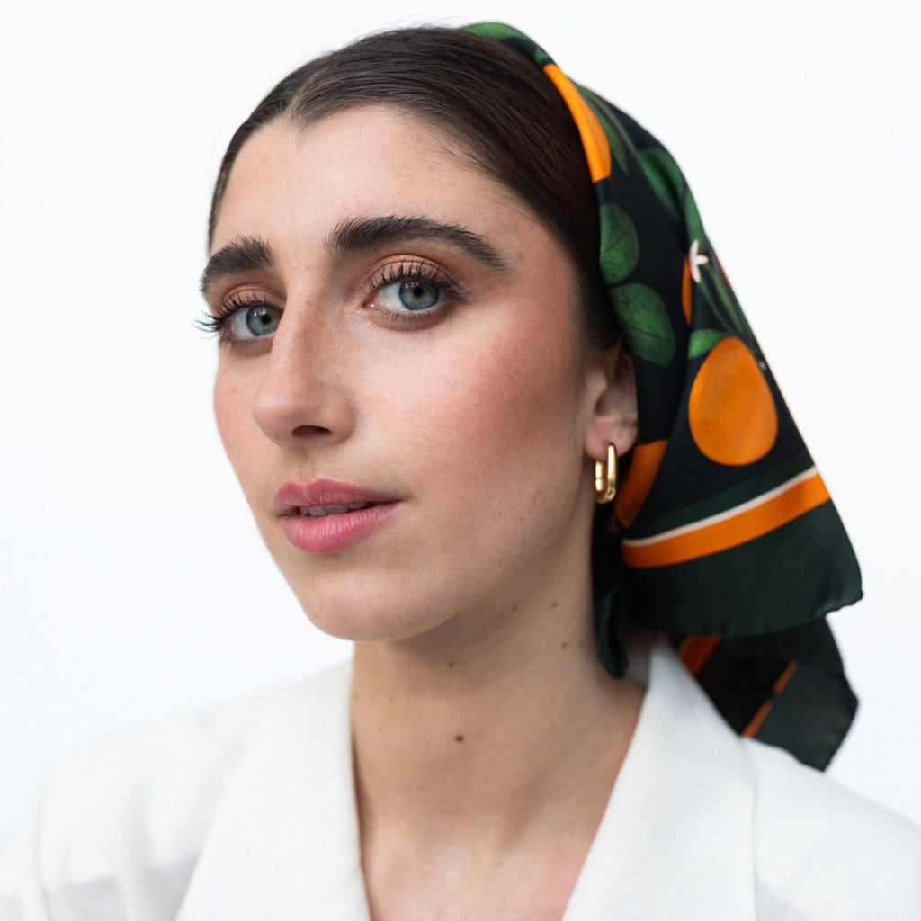 Seidentuch Italienische Orangen | 60cm - SOIYEE
